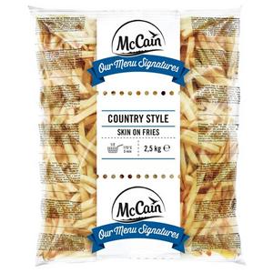 Hranolky Country Style Fries 11x11 skin on 2,5kg McCain - ranolky Bistro style fries 14x14 5x2,5kg McCain