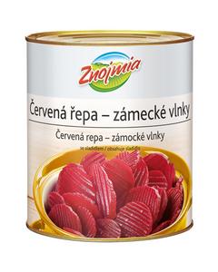 Repa červená - cvikla sterilizovaná vlnky 2,5kg /PP 1495g/ plech Znojmia-Orkla - fuudi gastro