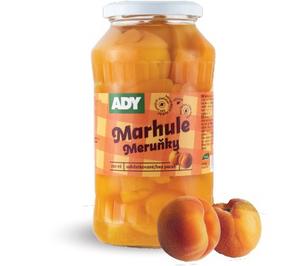 Kompót marhuľový 720ml, 660g /PP330g/ sklo Ady - fuudi gastro