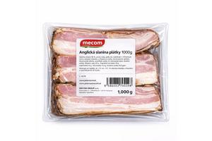Slanina anglická plátky 1kg OA Mecom - HL Krkovička údená bez kosti 70% bravčového mäsa cca 800g /VÁHA/ VB Mecom