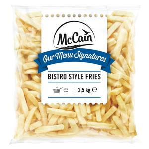 Hranolky Bistro style fries 14x14 5x2,5kg McCain - ranolky Batátové Sweet potato 9mm 5x2kg Farm Frites