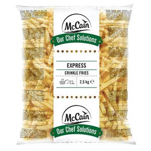 Hranolky Expres vlnky - Express crinkle fries 2,5kg McCain - fuudi gastro