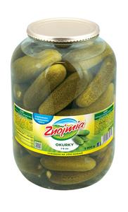 Uhorky sterilizované 7-9cm 3,5kg /PP 1800g/ sklo Znojmia-Orkla - alamáda kvasená 5kg /PP4kg/ vedierko HU