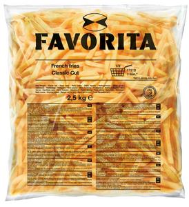 Hranolky Favorita classic cut 9x9mm 5x2,5kg - fuudi gastro