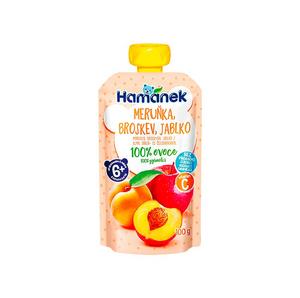 Výživa detská broskyňa-marhuľa-jablko 8x100g Hamánek sosáčik - fuudi gastro