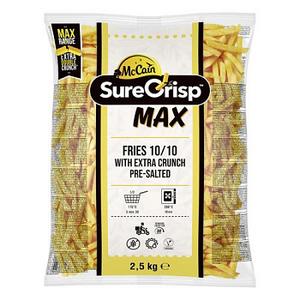Hranolky SureCrisp Max Fries 10x10 4x2,5kg McCain - fuudi gastro
