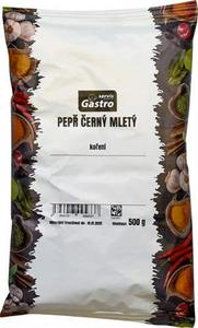 Kor. Čierne mleté 500g fólia GaSe - fuudi gastro