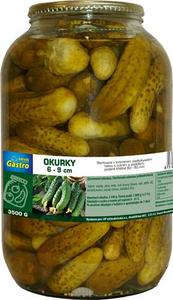 Uhorky sterilizované 6-9cm 3500g /PP 1800g/ GaSe - fuudi gastro