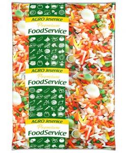 Zmes zeleninová Polievková 9 druhová 2,5kg Food Service /mrkva červená a žltá, karfiol, hrášok, kaleráb, kel, pór, petržlen, zeler/ - fuudi gastro