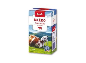 Mlieko trvanlivé plnotučné 3,5% 1l Tatra - fuudi gastro