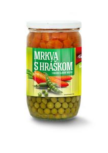 Hrášok s mrkvou 680g /420g/ sklo CBA - fuudi gastro