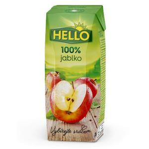 Džús jablko 100% Hello 250g - fuudi gastro