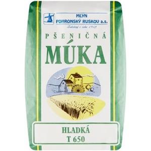 Múka hladká T650 pšeničná 1kg Pohronský Ruskov - fuudi gastro