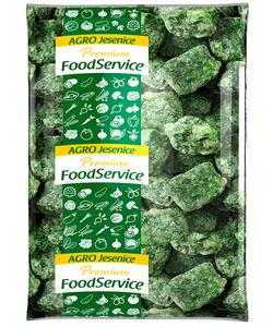 Špenát listový porcie 50g 2,5kg Food Service - ibuľa kocky 2,5kg Food Service