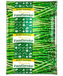 Špargľa zelená celá 1kg Food Service - ibuľa kocky 2,5kg Food Service