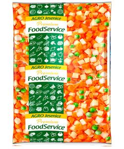 Zmes zeleninová Polievková 2,5kg /mrkva, karfiol,kaleráb, hrášok, petržln, zeler/ Food Service - fuudi gastro