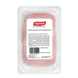 Šunka bravčová krájaná 55% 1kg OA Mecom - fuudi gastro