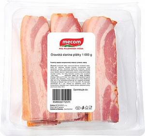 Slanina oravská plátky 1kg OA Mecom - fuudi gastro