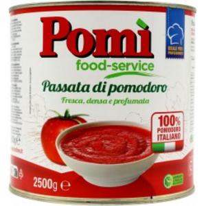 Paradajky pasírované 2500g Pomi - aradajky krájané 400g /PP 240g/ plech Bassta