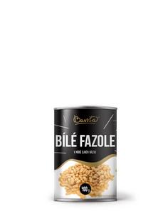 Fazuľa biela sterilizovaná v mierne slanom náleve 400g /PP 240g/ plech Bassta - fuudi gastro