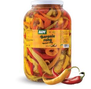 Baranie rohy 3720ml, 3300g /PP1600g/ sklo Ady - apusta biela kvasená 5kg /PP4kg/ vedierko HU