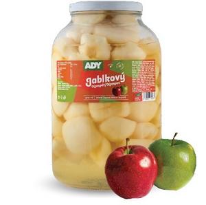 Kompót jablkový delený 3720ml, 3100g /PP1700g/ sklo Ady - fuudi gastro