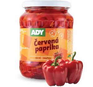 Paprika červená rezy (kápia) 720ml, 630g /PP330g/ sklo Ady - fuudi gastro