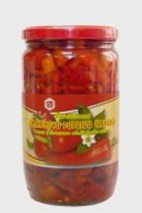 Kápia - paprika červená rezy 720ml/660g /PP300g/ sklo Frucona - fuudi gastro