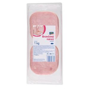 Šunka bravčová krájaná 58% OA 1kg ARO - fuudi gastro