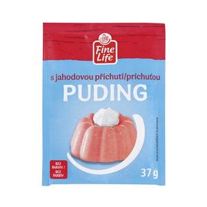 Puding jahodový 37g Fine Life - fuudi gastro