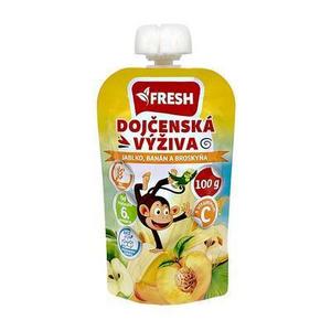 Výživa detská desiata jablko-banán-broskyňa 100g Fresh sosáčik bezlep - fuudi gastro