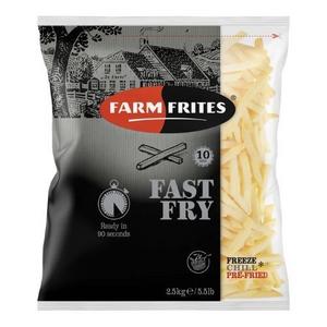 Hranolky Fast Fry Fries 10x10 5x2,5kg Farm Frites - fuudi gastro