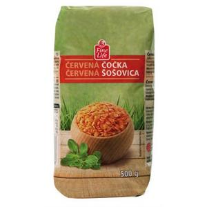 Šošovica červená 500g Fine Life - fuudi gastro